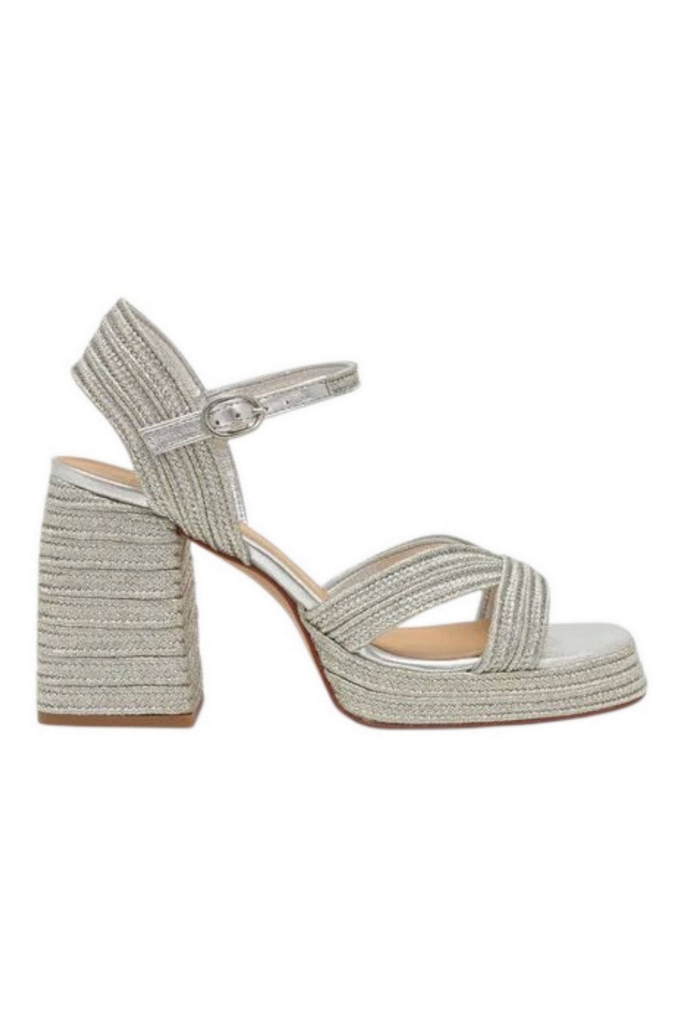 sandalo donna platino