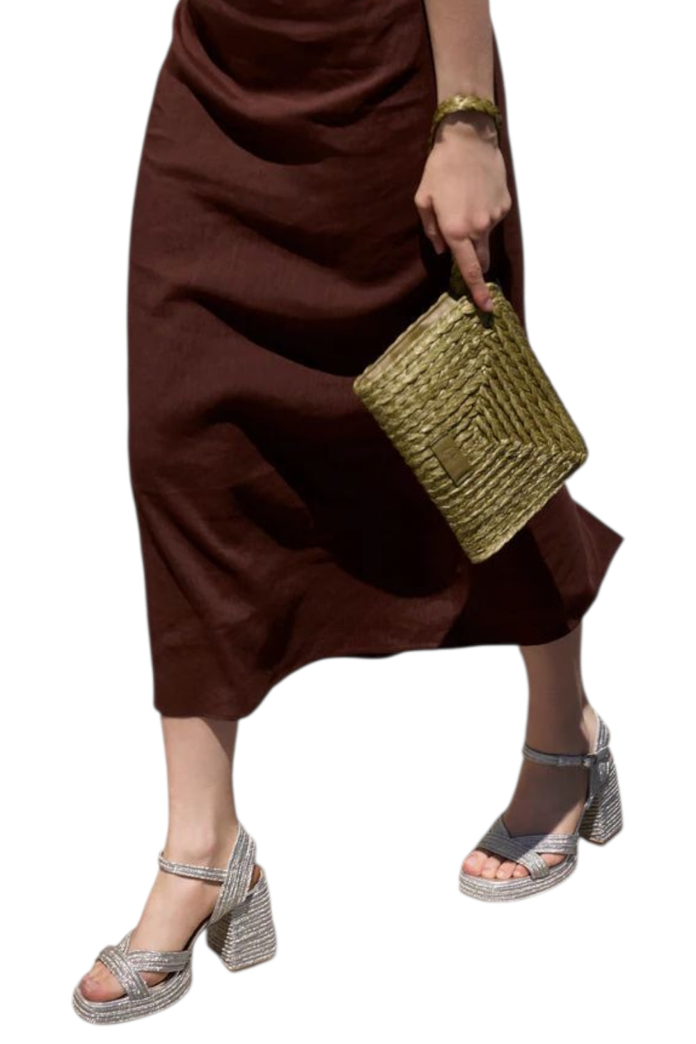 sandalo donna platino