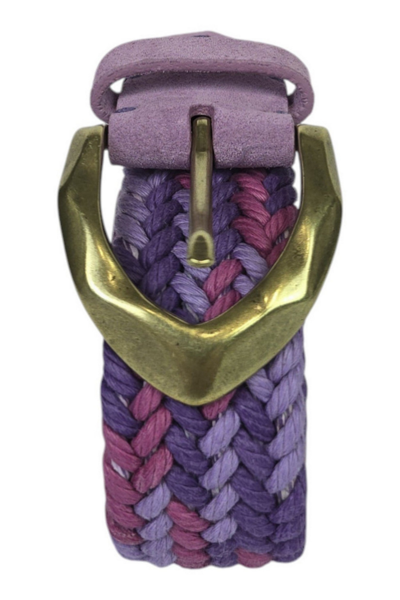 cintura donna intrecciata in tessuto fucsia