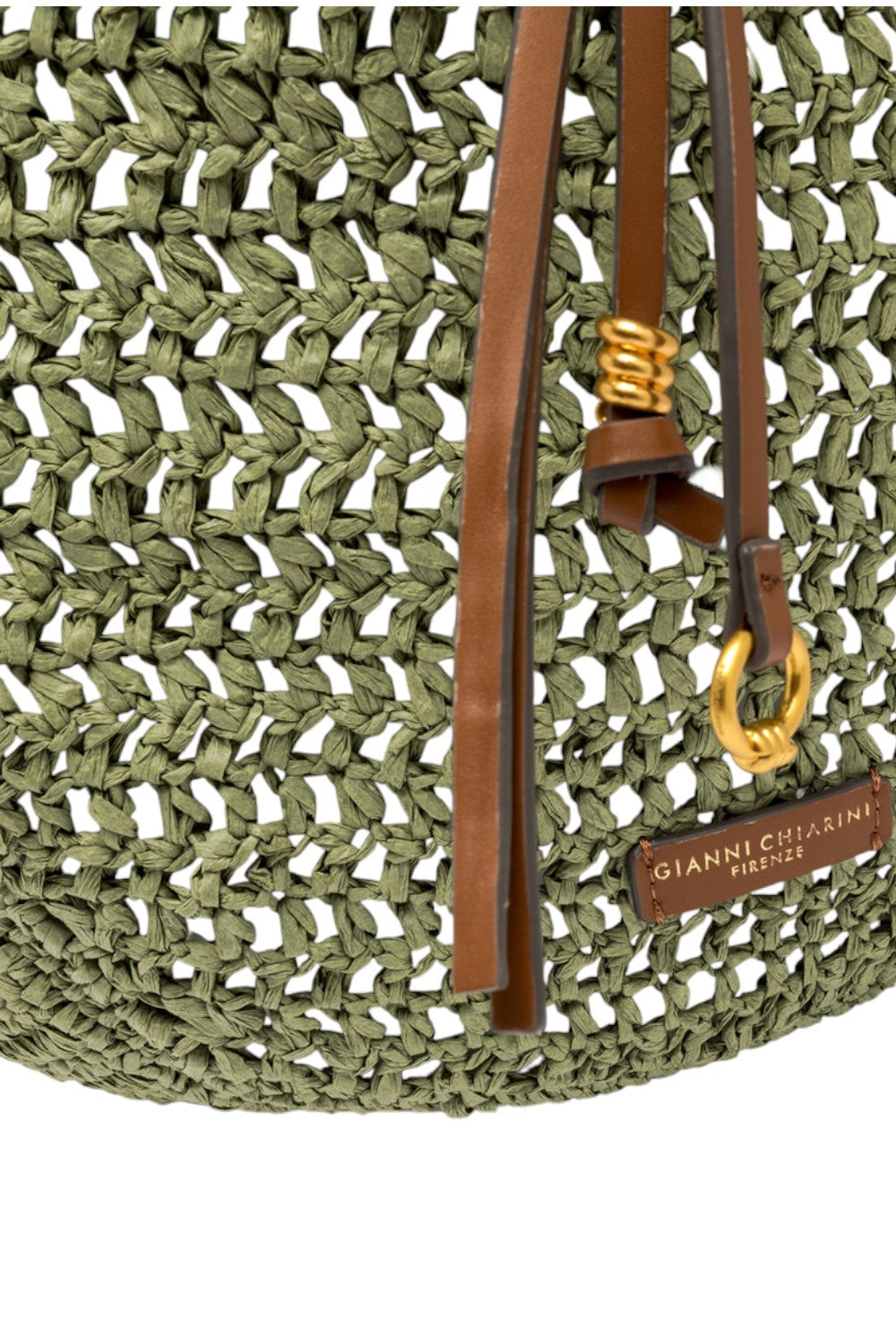 borsa donna nefeli in rafia verde