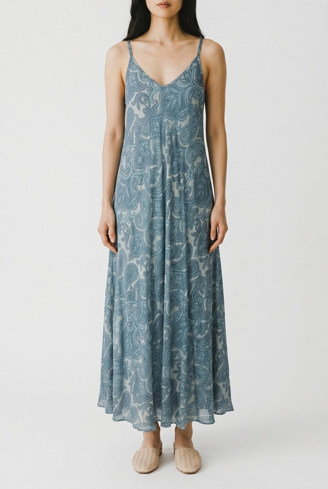 abito donna sottoveste fantasia cachemire