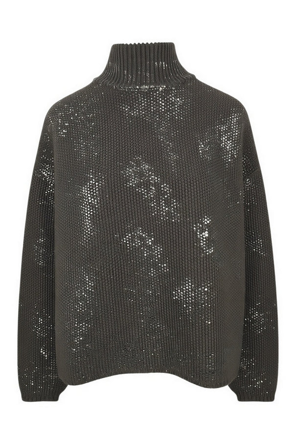 lupetto con spalmatura floreale