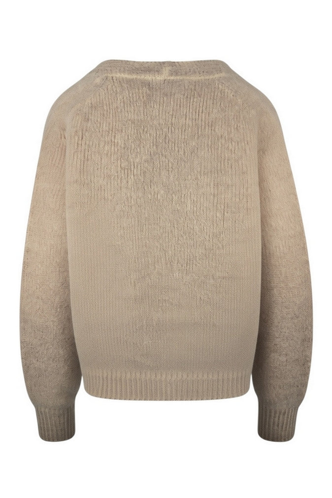 cardigan corto in alpaca