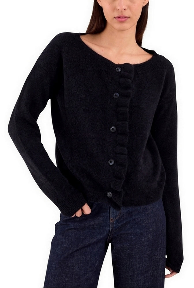 cardigan con ruches