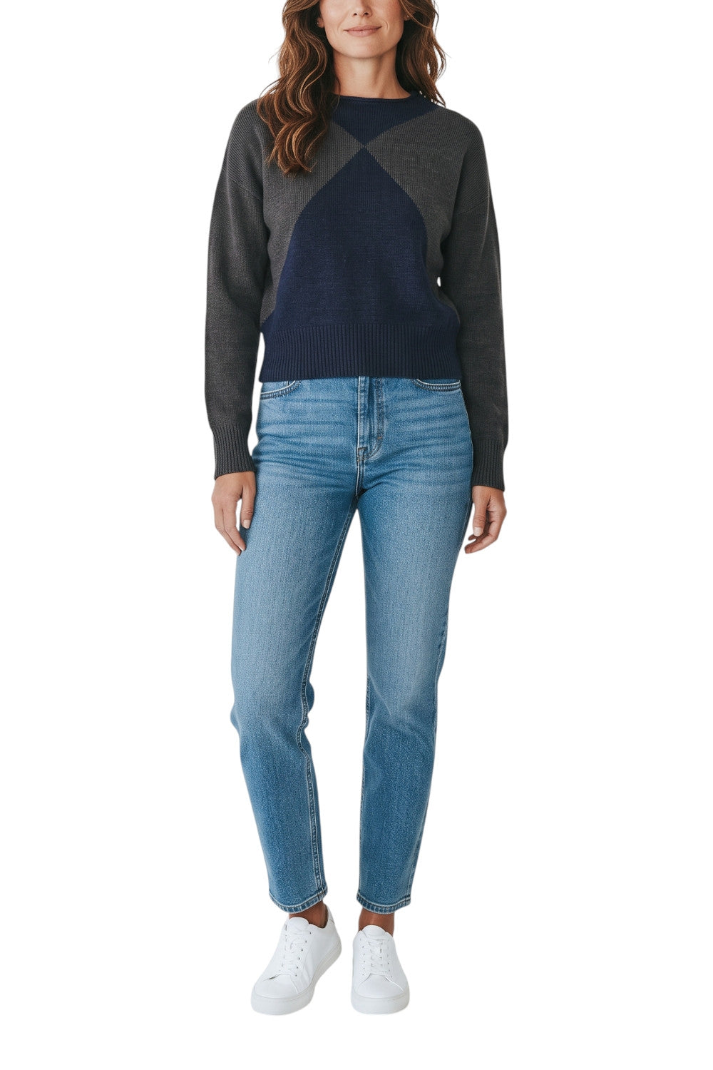 maglia fantasia rombi