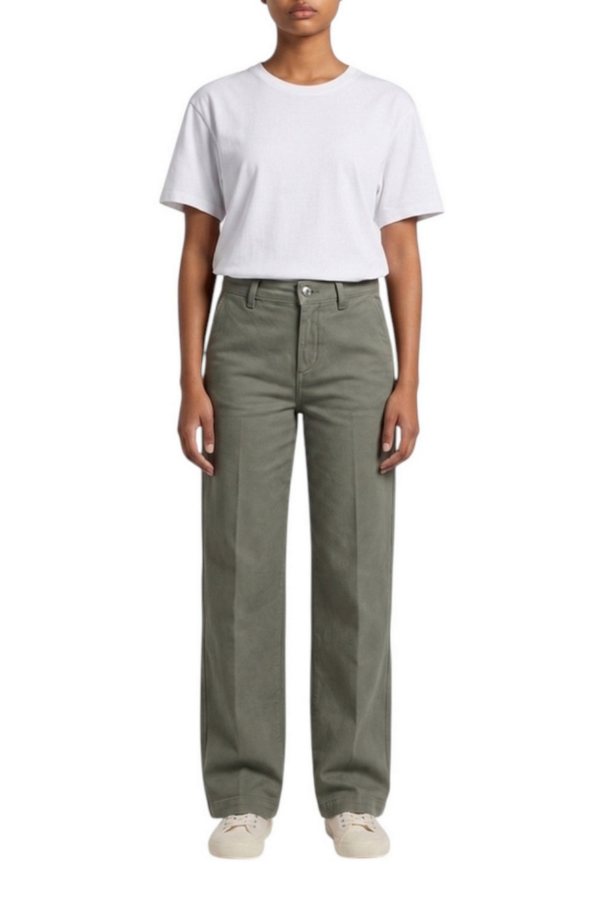 pantalone dritto in velluto diagonale