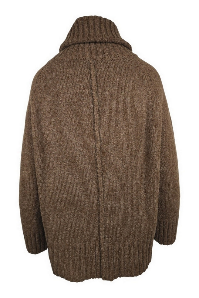 maglia dolcevita over in alpaca