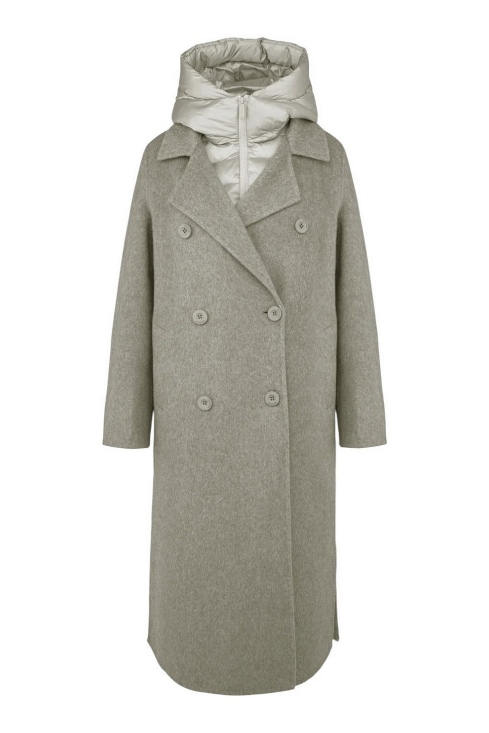 cappotto lungo con interno in nylon