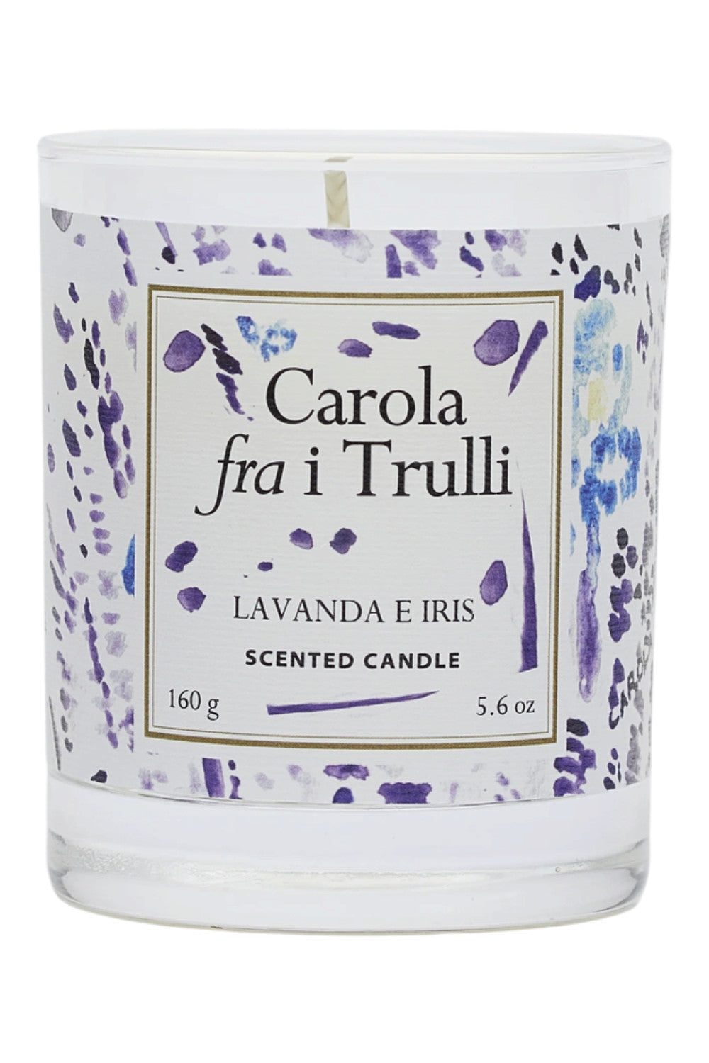 Candela al profumo di lavanda e iris