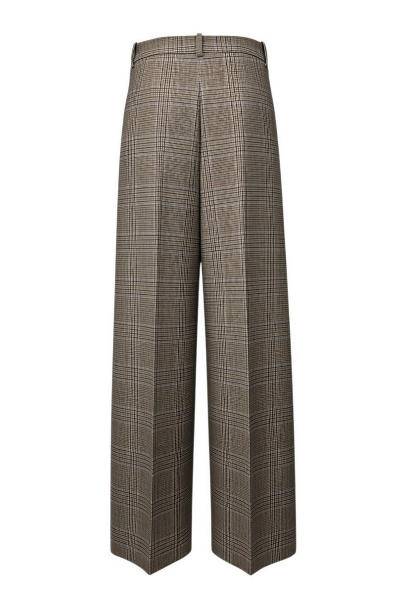 pantalone con pinces in fantasia galles
