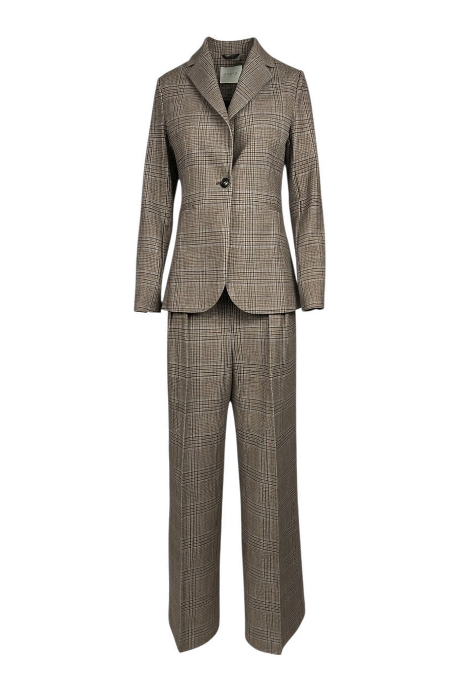 pantalone con pinces in fantasia galles