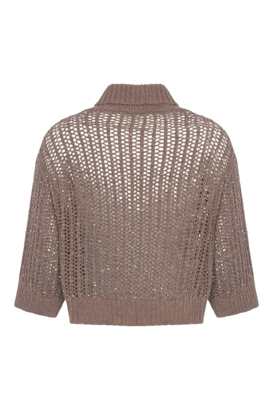 dolcevita donna rete con paillettes