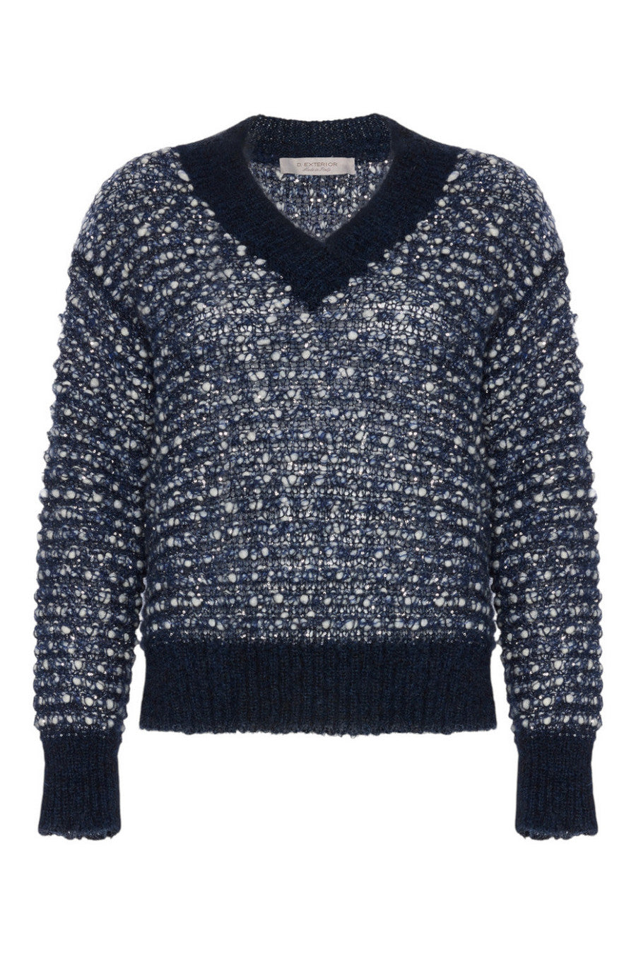maglia manica 3/4 con cristalli