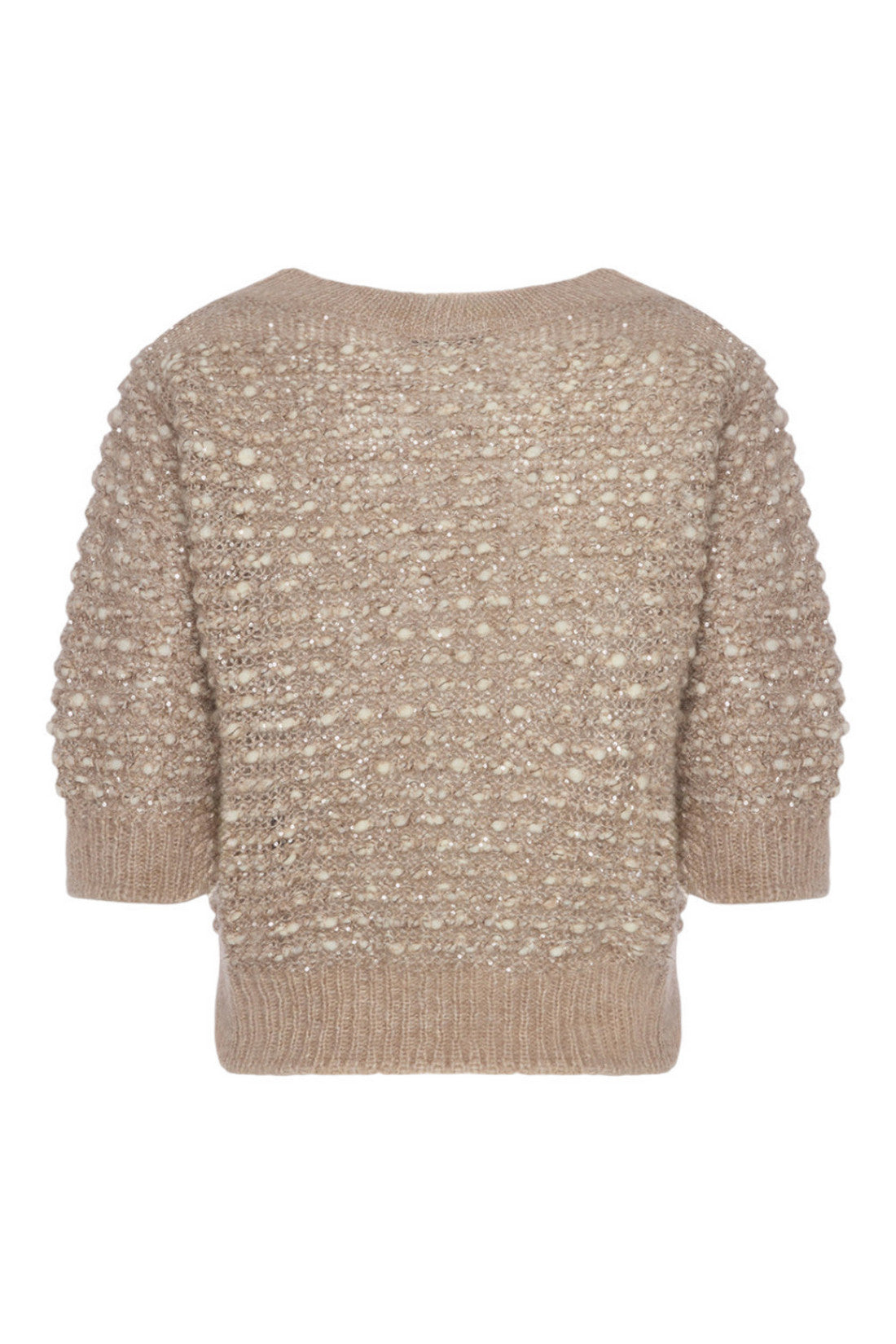 maglia manica 3/4 con cristalli