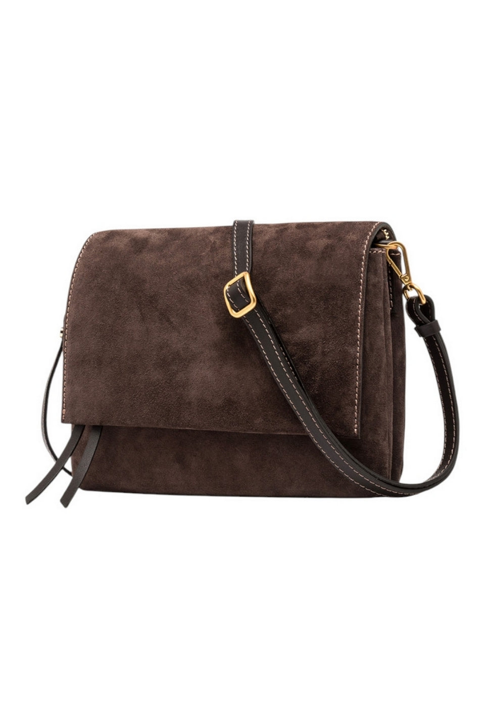 borsa tri in camoscio