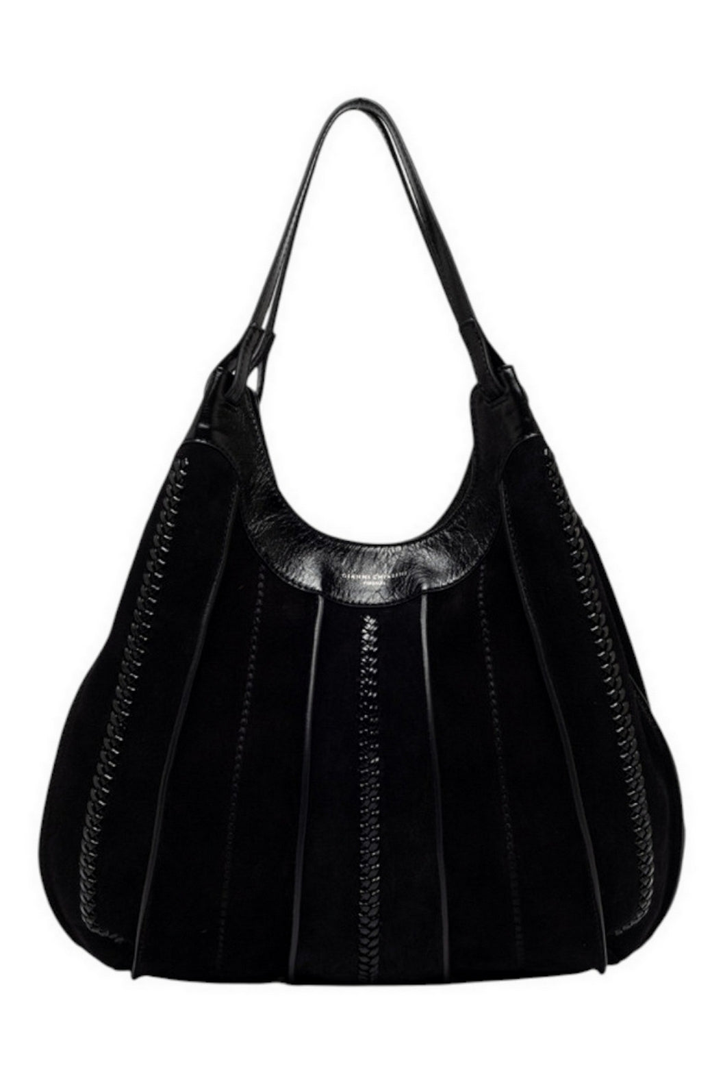 borsa dua grande con inserti intrecciati