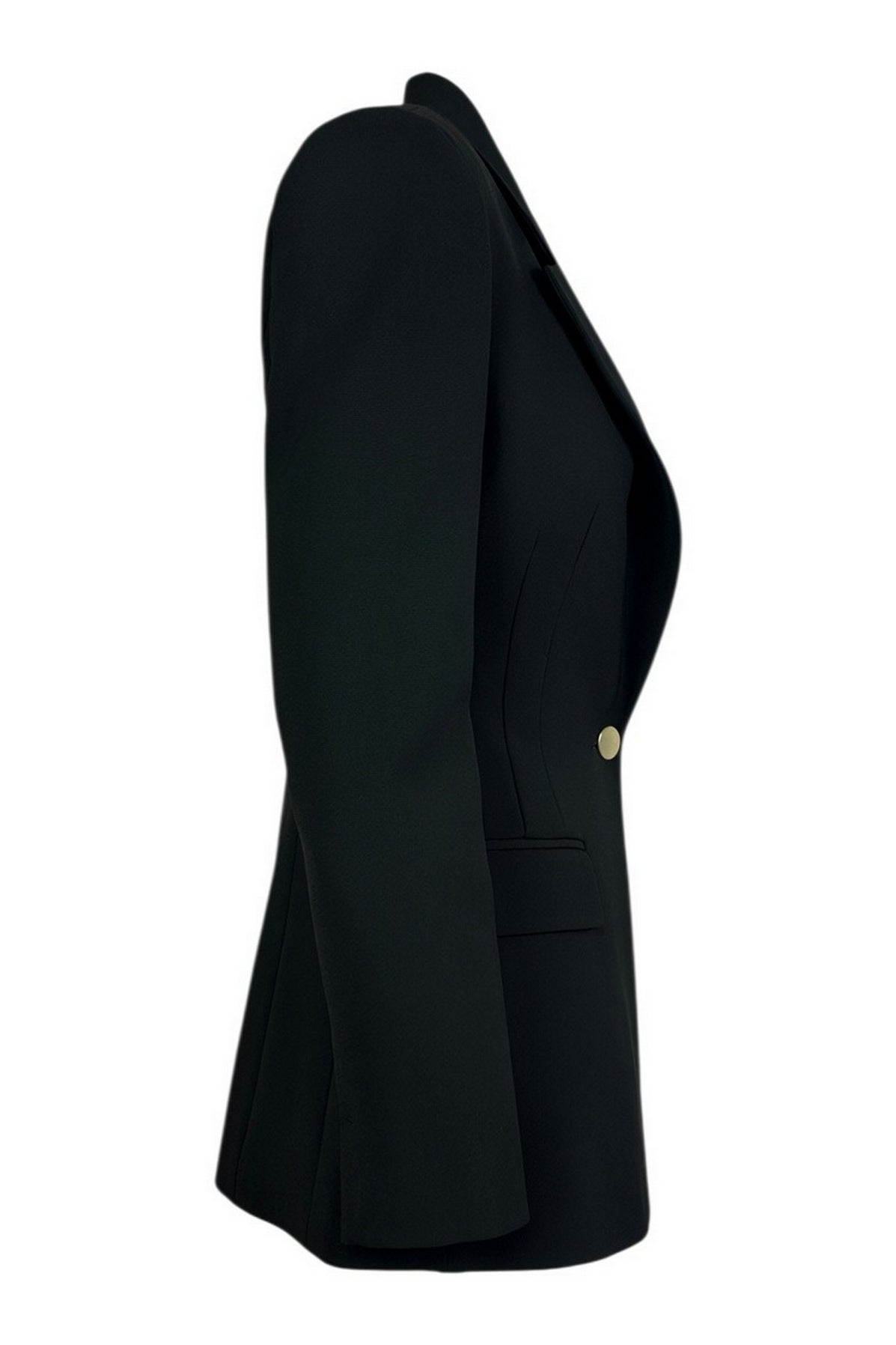 giacca monopetto in crepe