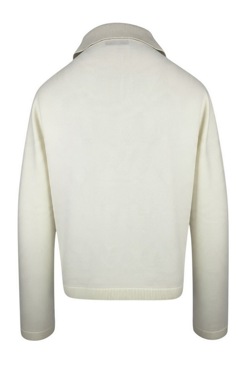polo con collo in lurex