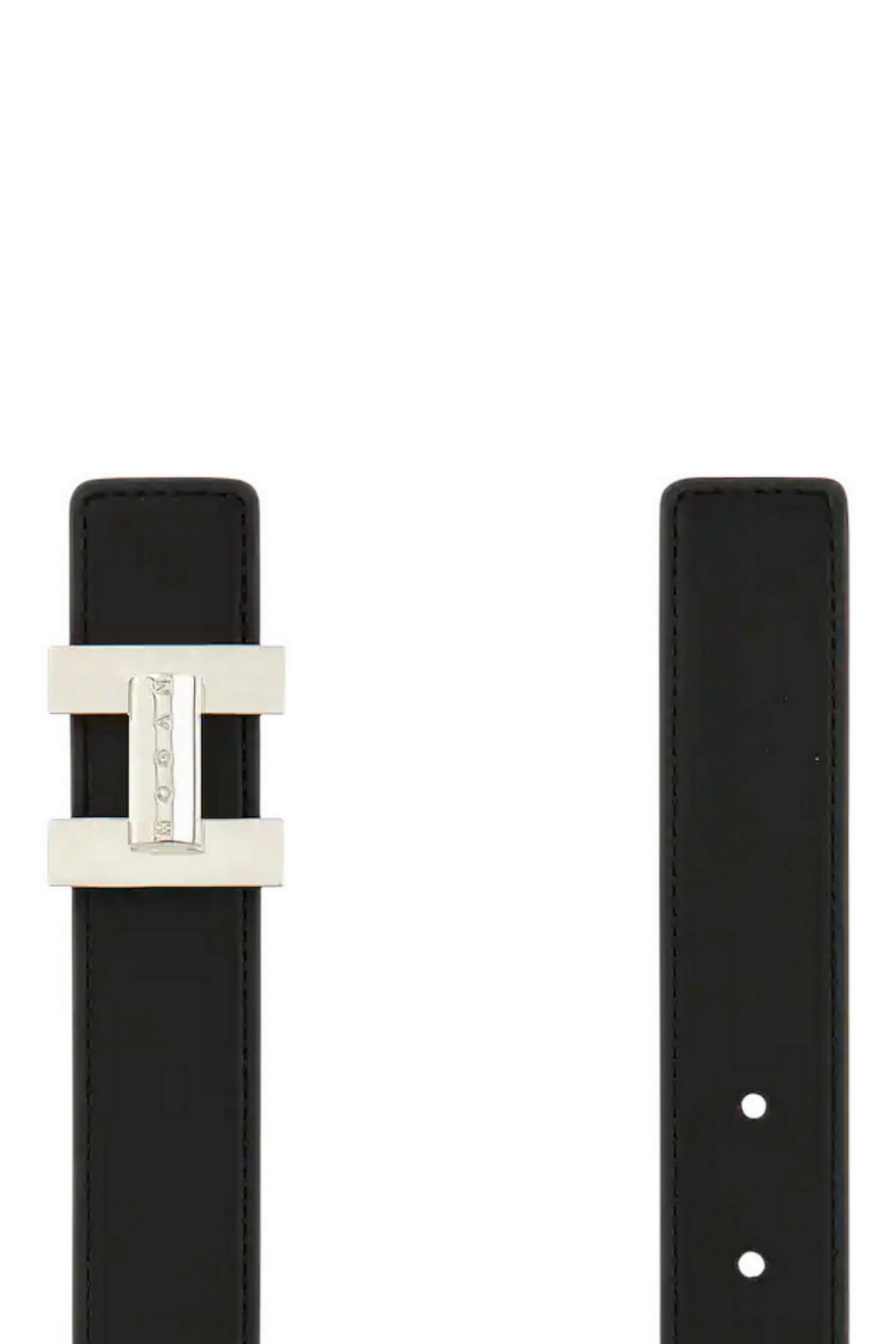 cintura fibbia h pelle