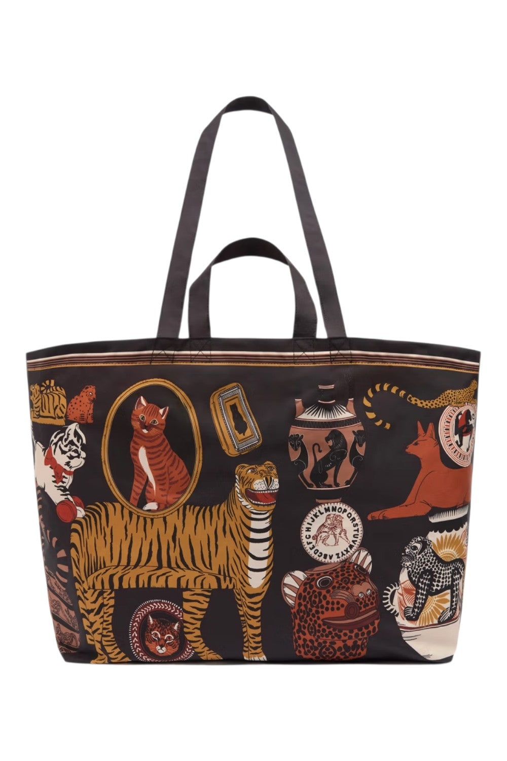 shopping grande in nylon fantasia gatti