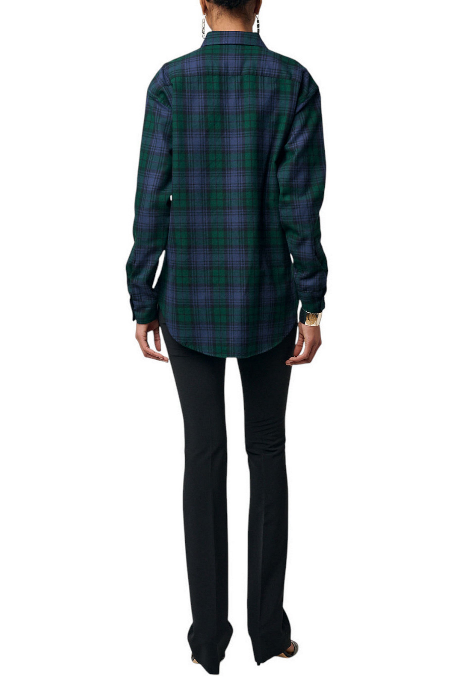 camicia donna in falnella check