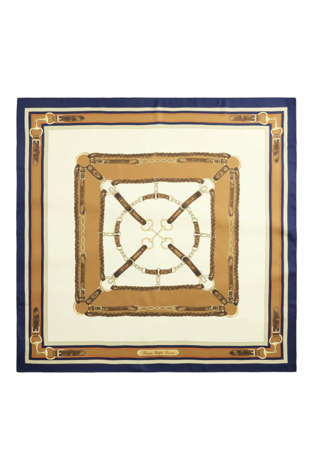 foulard in seta fantasia staffe e righe