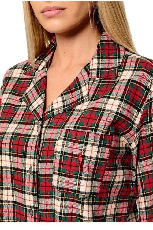camicia da notte fantasia tartan