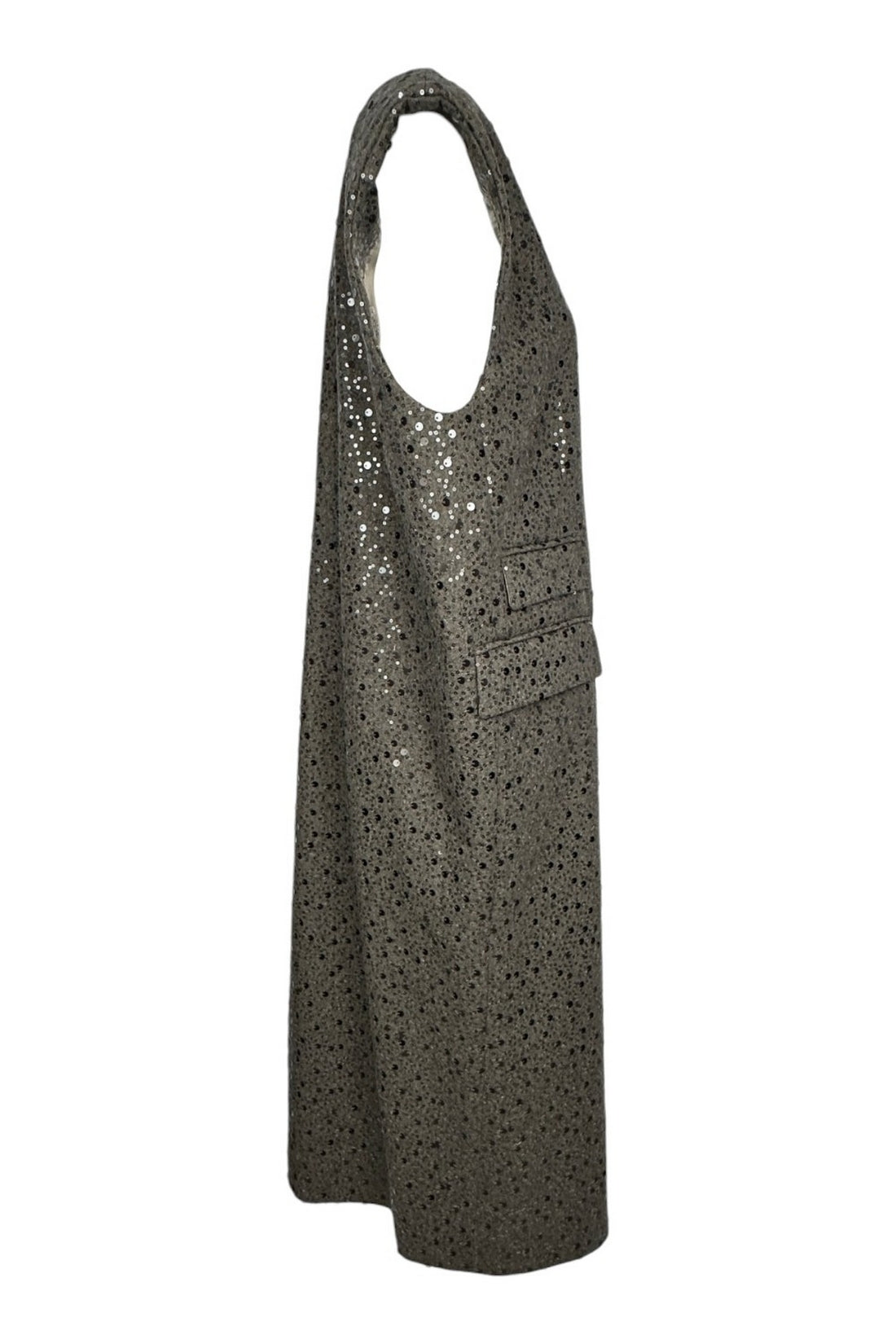 gilet lungo con paillettes