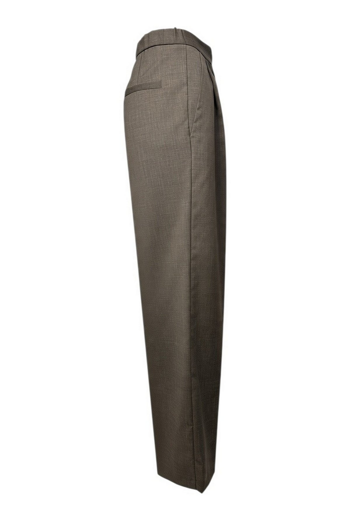 pantalone con cintura in ecopelle