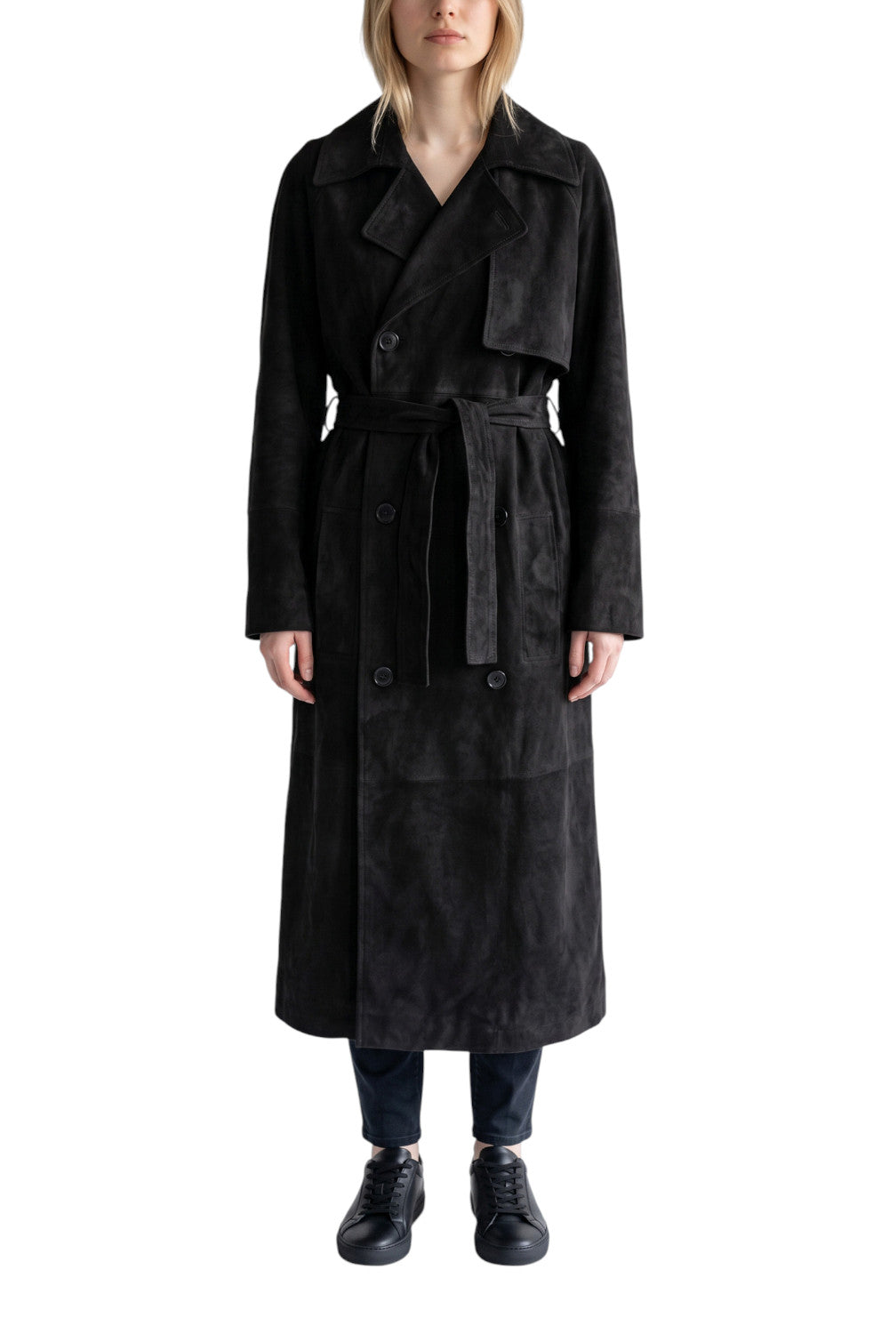 trench in camoscio