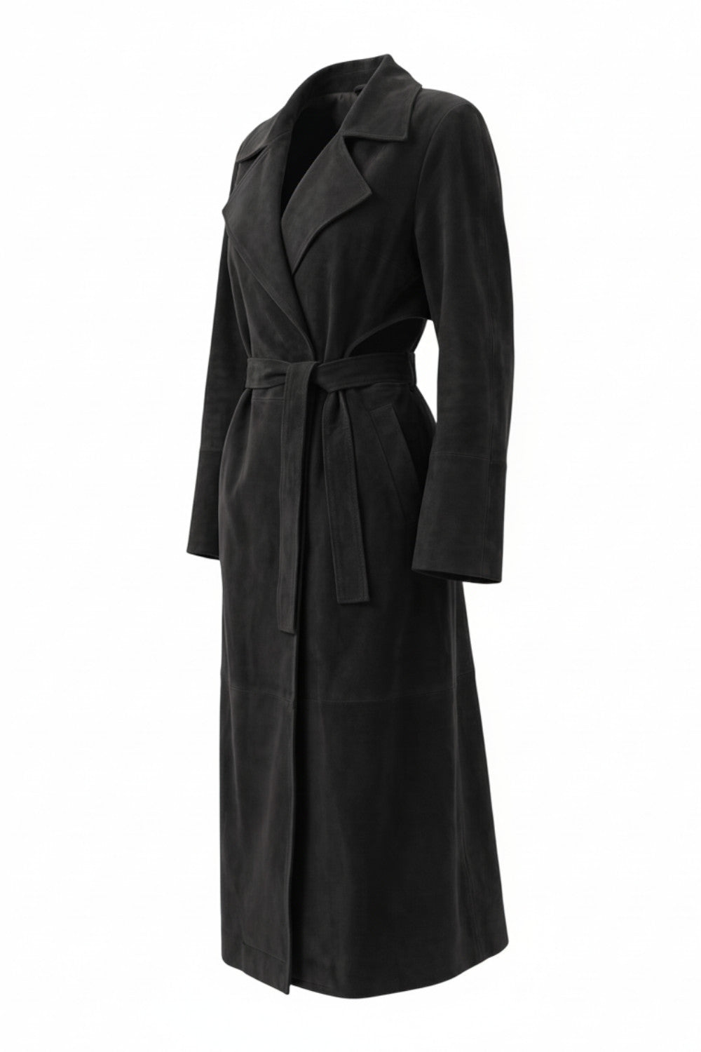 trench in camoscio
