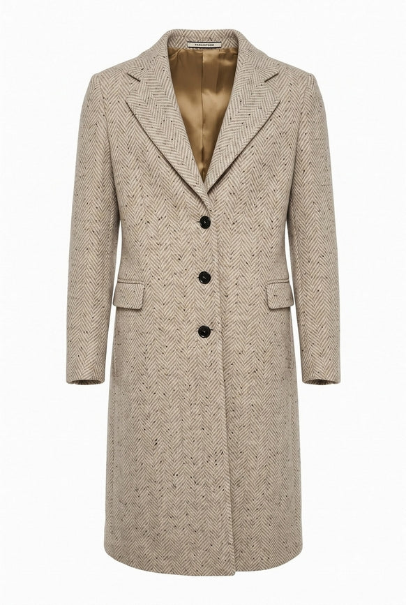 cappotto donna monopetto resca bottonata