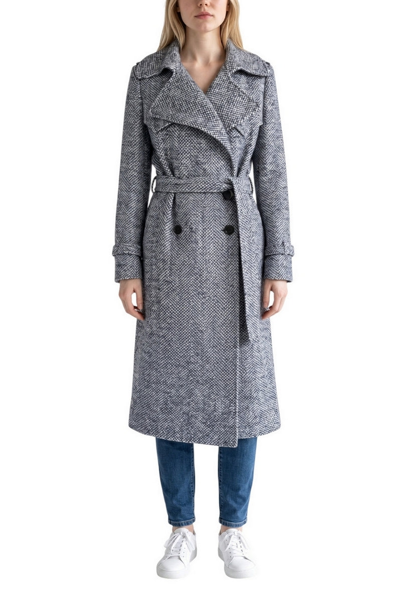 cappotto modello trench bottonato