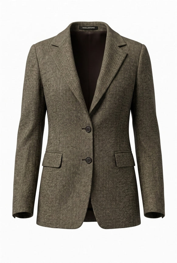 giacca donna monopettto resca lurex