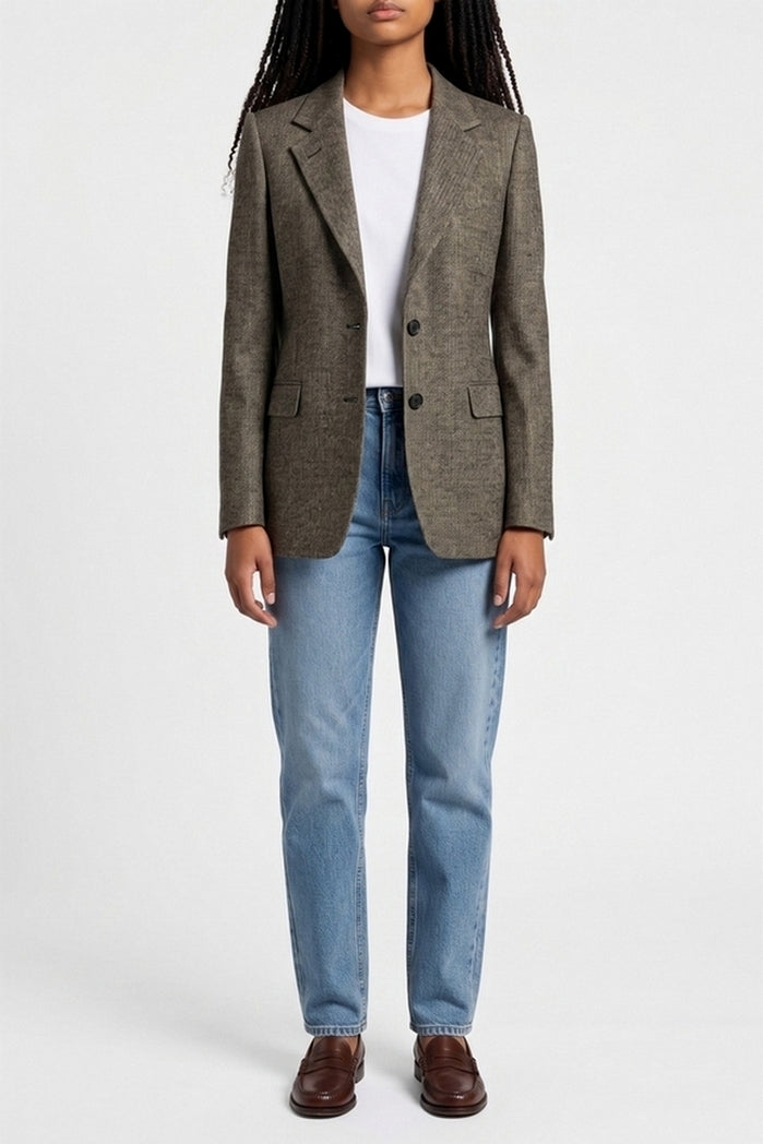 giacca donna monopettto resca lurex