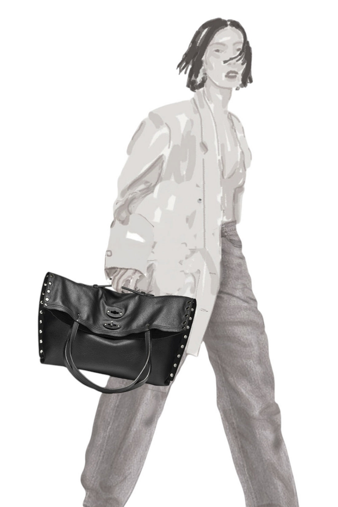 borsa a spasso in stampa cocco foulard70