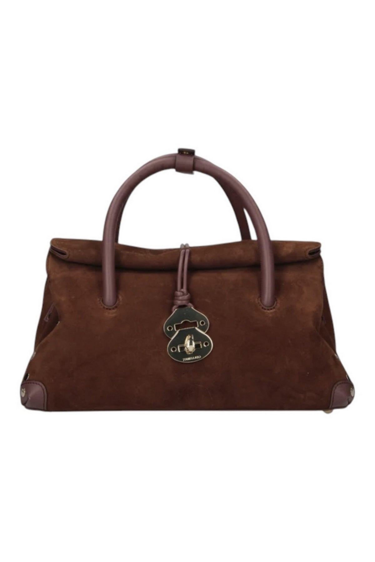 borsa dotta small in camoscio zashmere