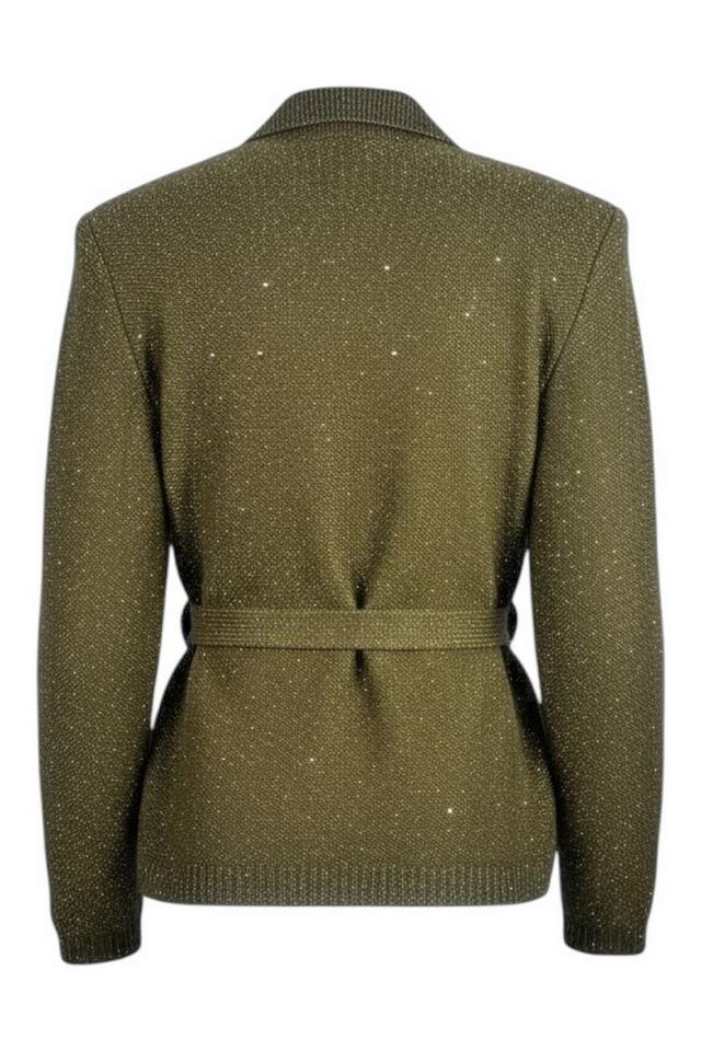 giacca donna paillettes militare