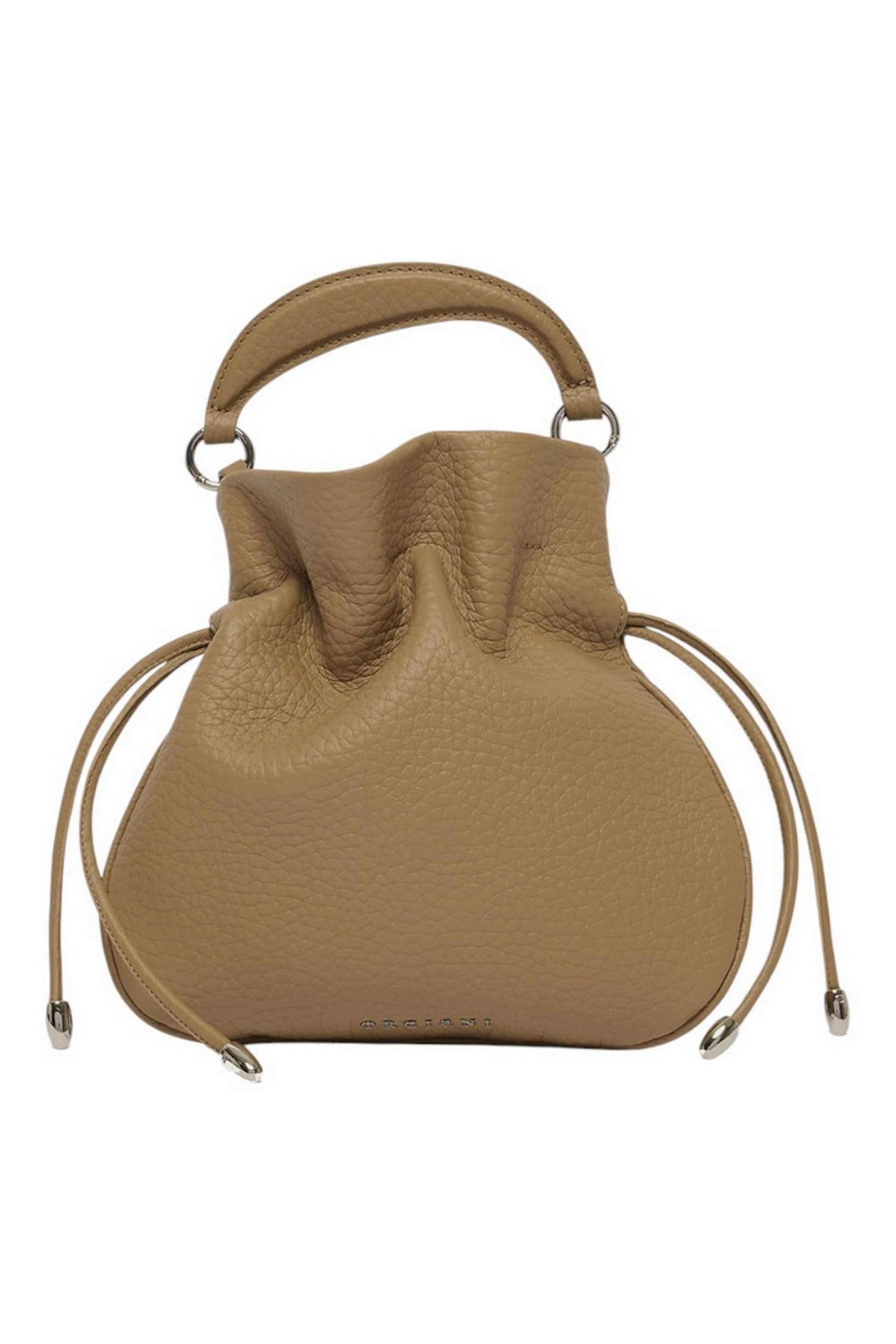 Mini bag donna Juice n pelle martellata biscotto
