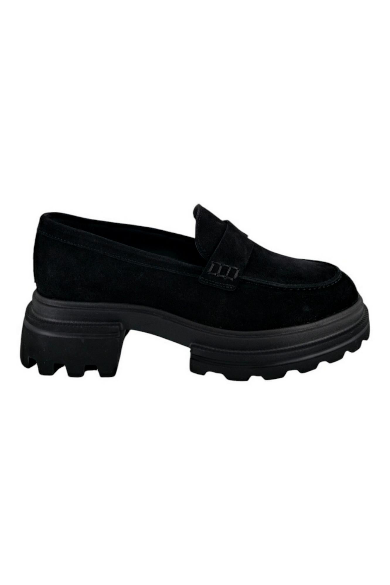 mocassino donna con carroarnato nero