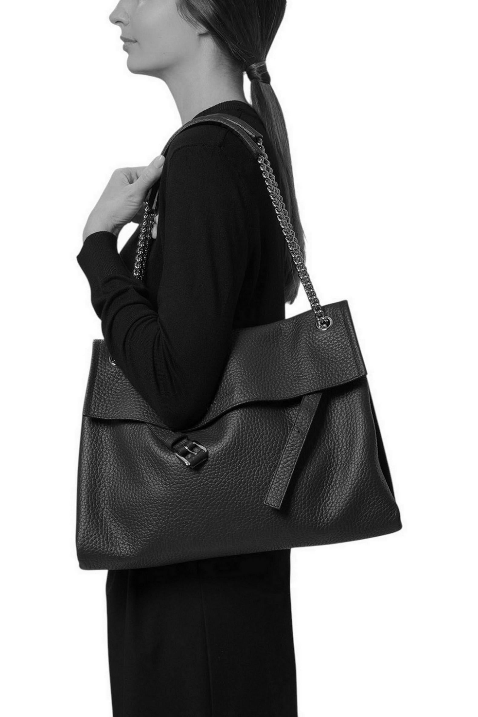 Borsa donna Venus Soft Midi in pelle martellata biscotto