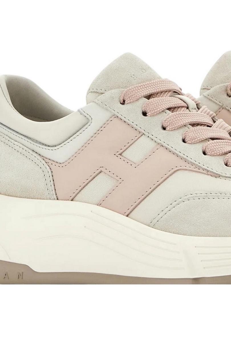 Sneakers donna Hi-Fi Avorio e Rosa