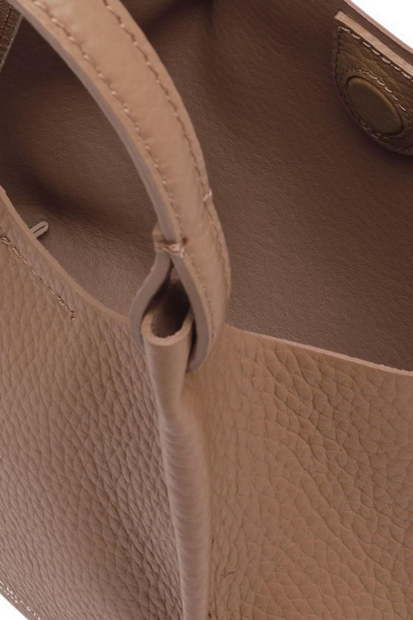 borsa donna dua media in pelle tortora