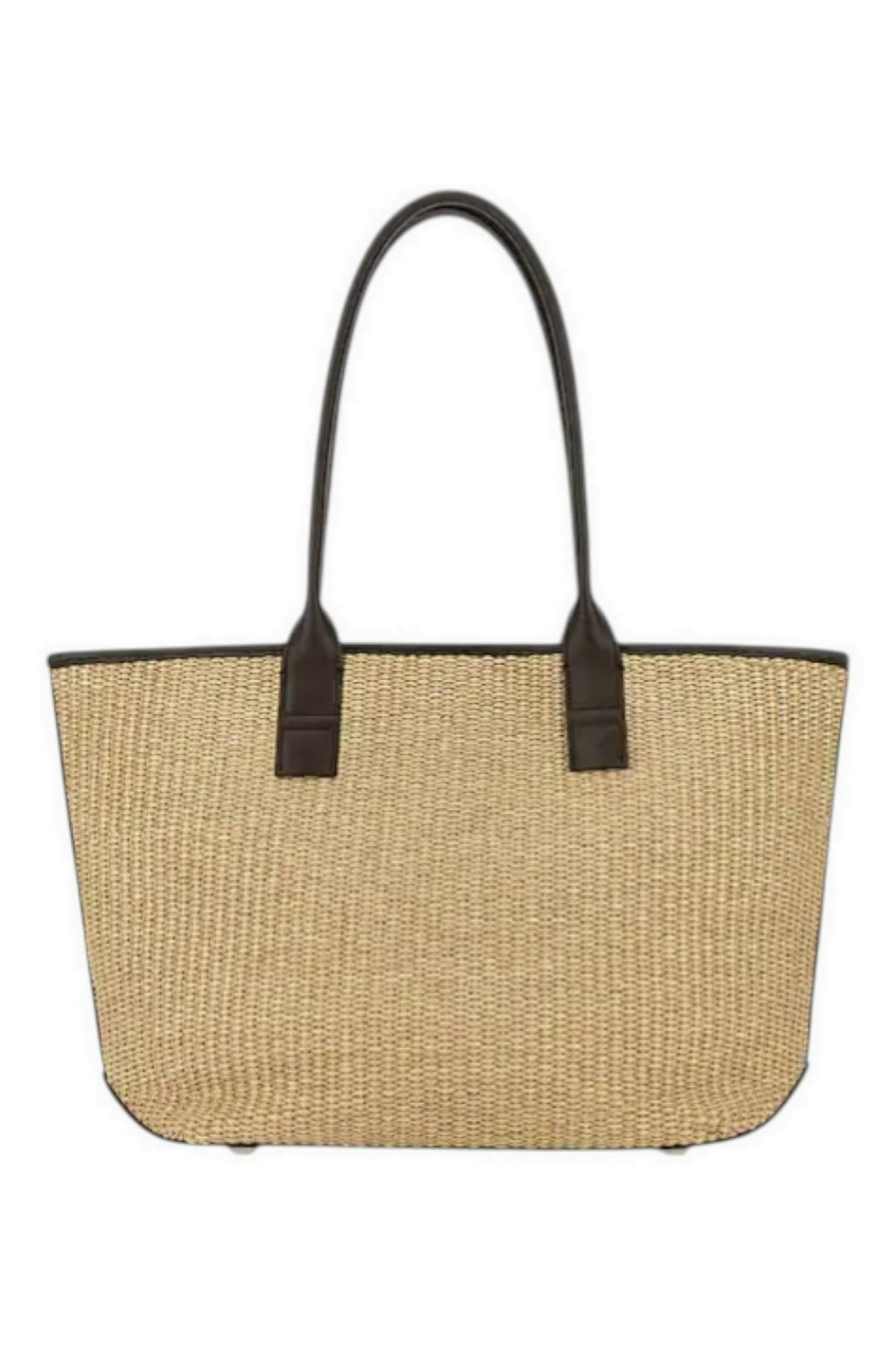 Borsa donna Hogan Address Piccola<BR/>Marrone Avorio