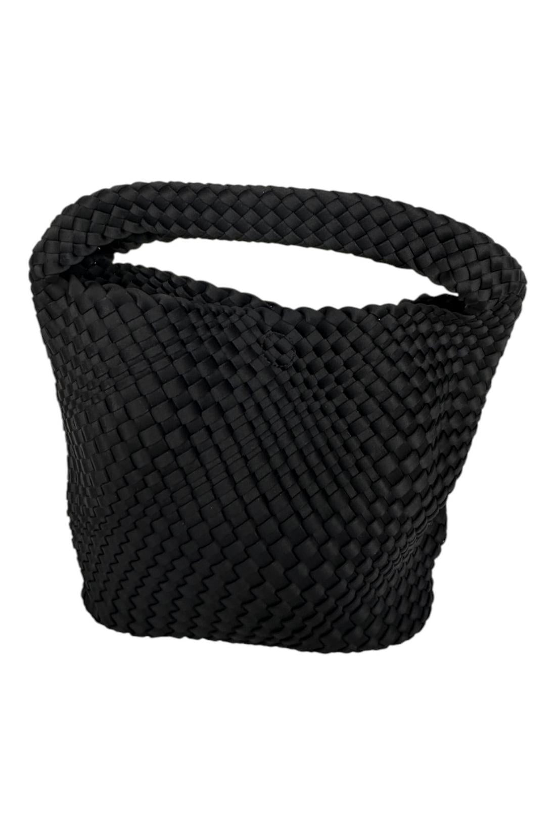 bisaccia donna intrecciata nero