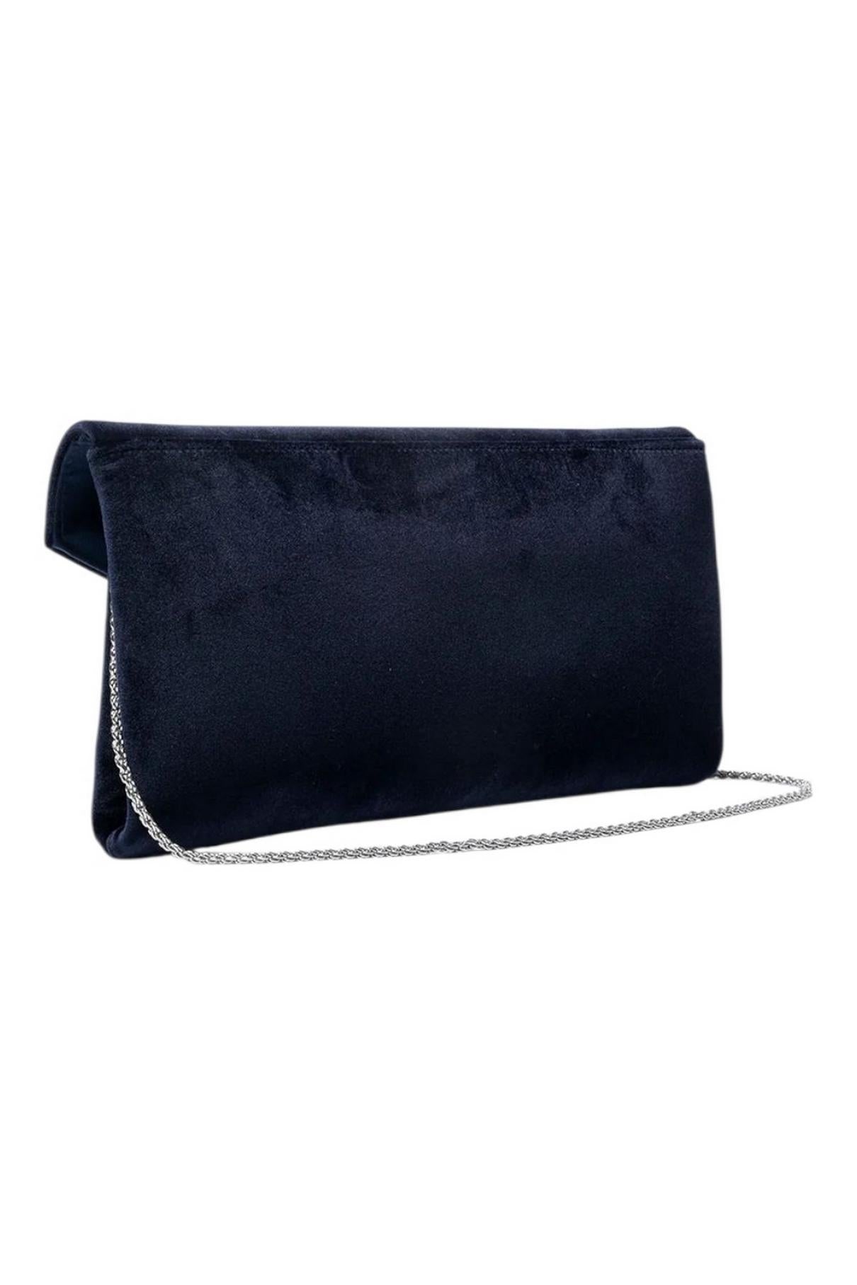 POCHETTE donna BEID VELVET BLU
