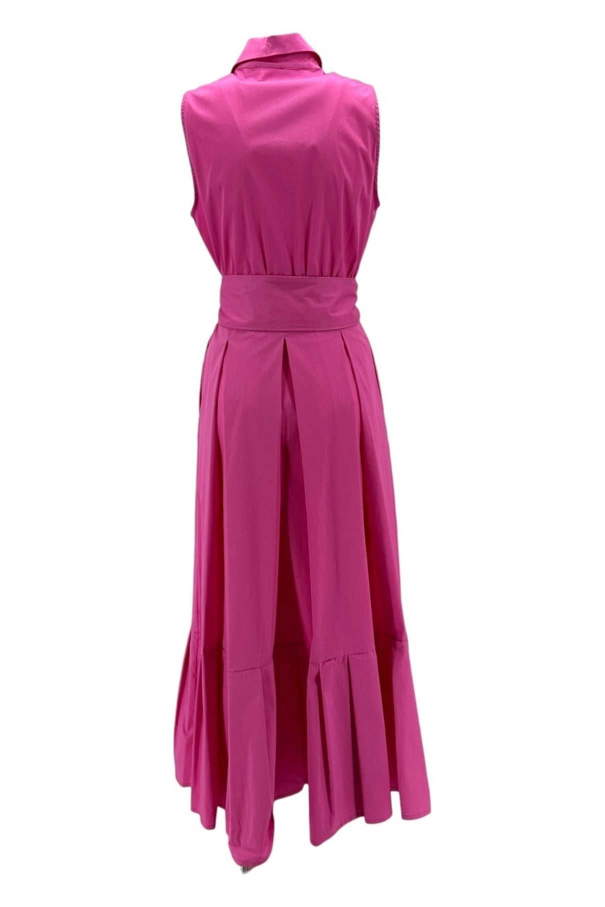 abito donna modello chemisier fucsia