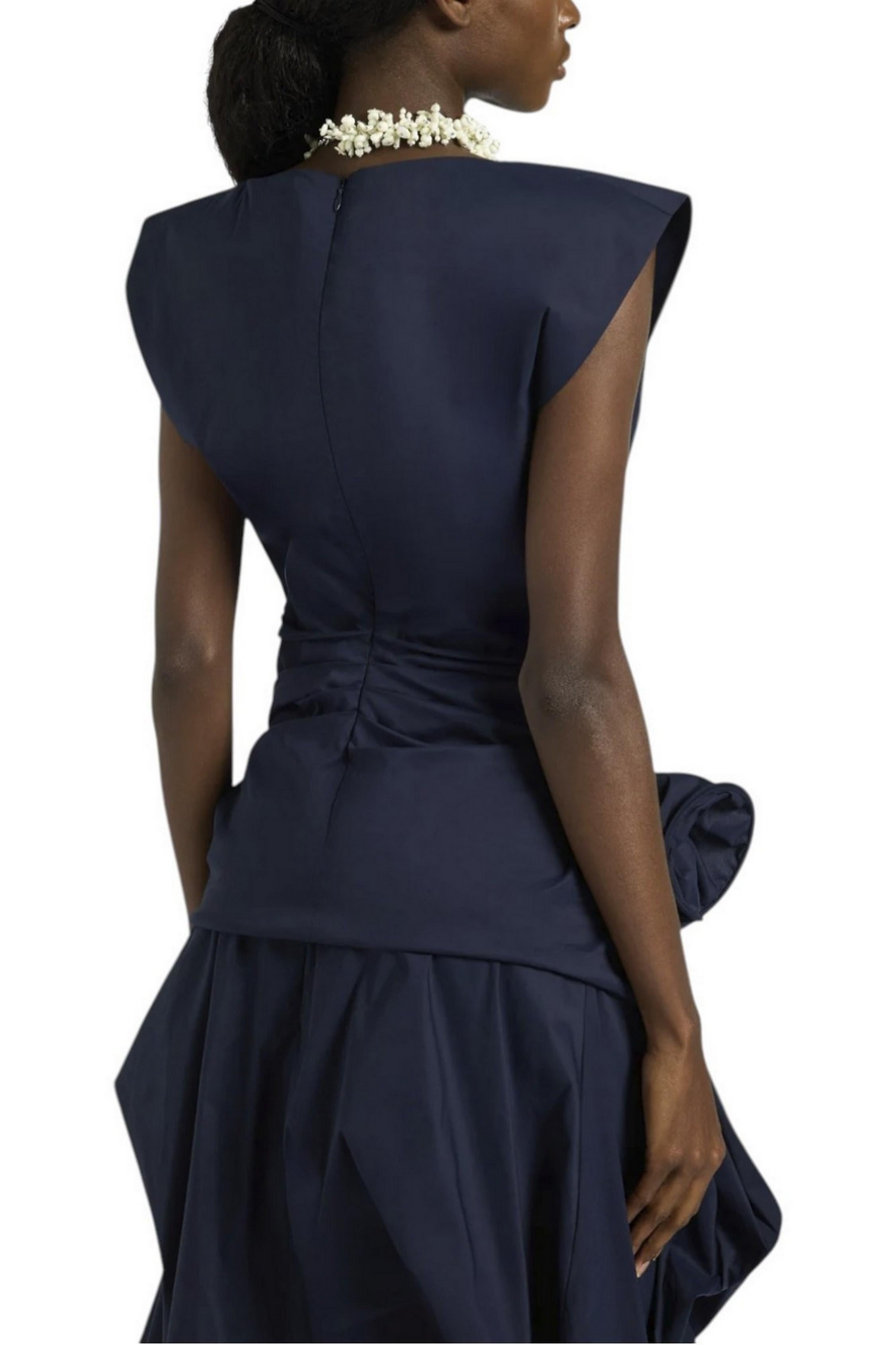 top donna Alexa in popeline blu