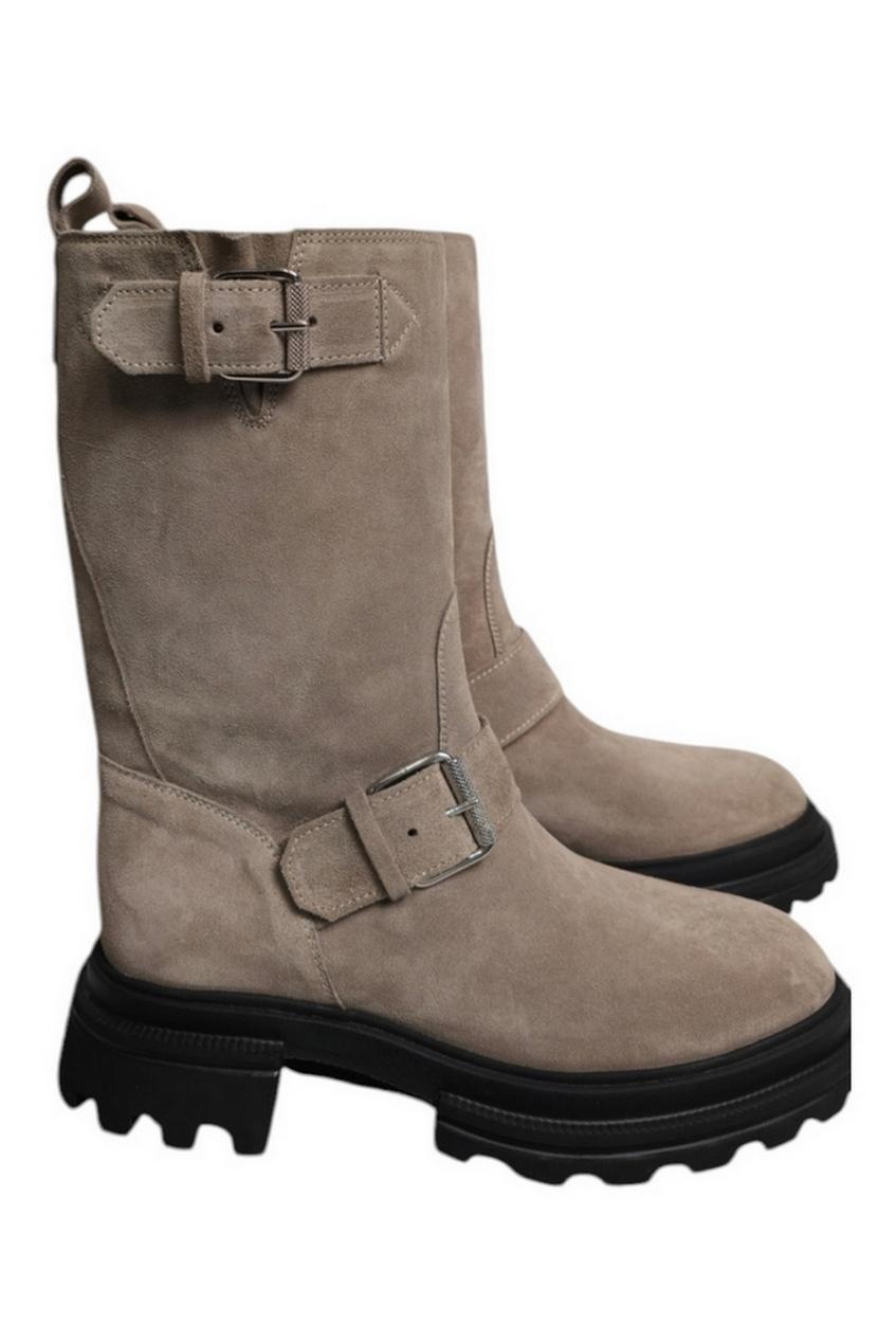 biker donna in crosta beige