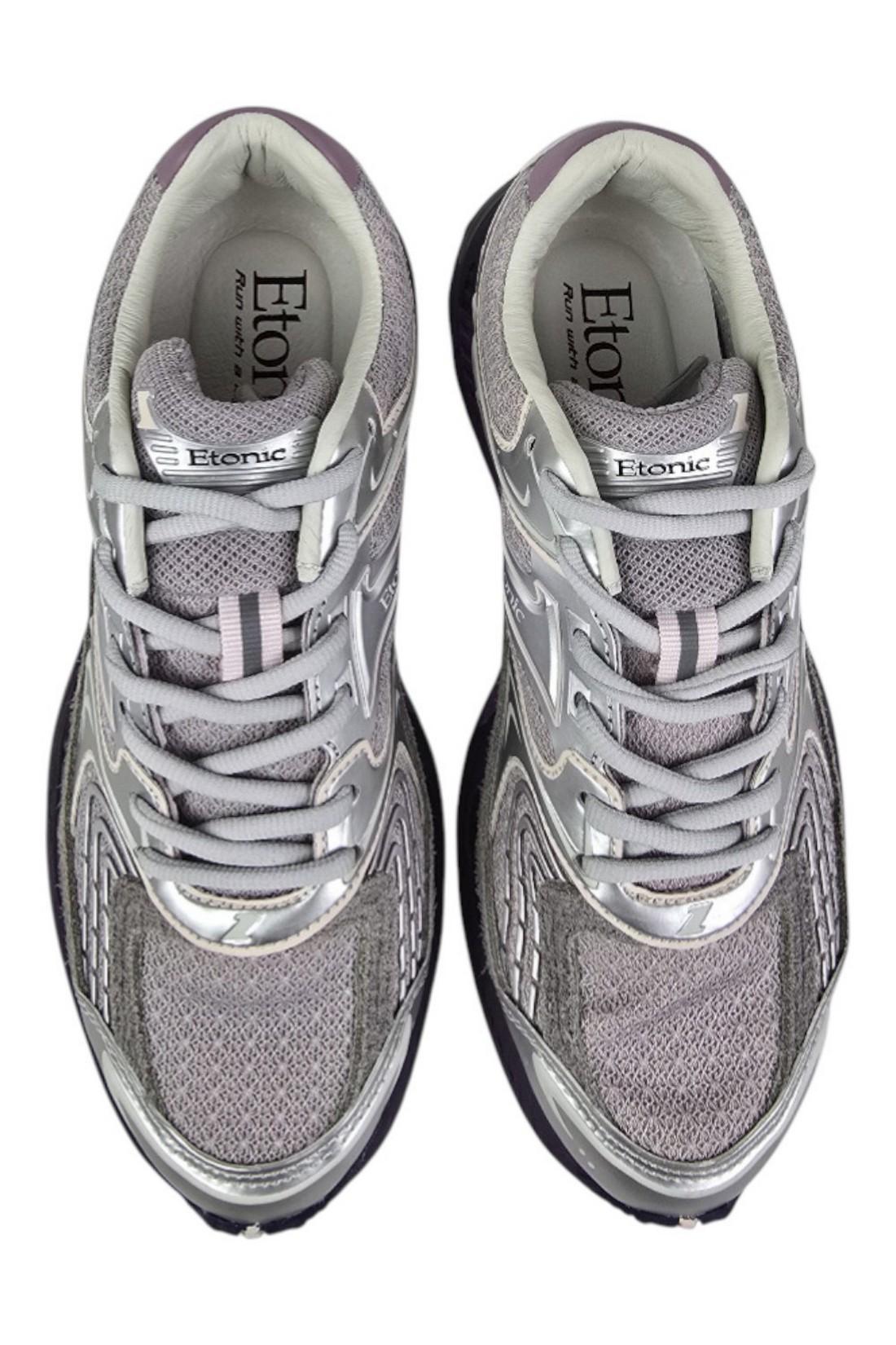 sneakers donna lilla e argento